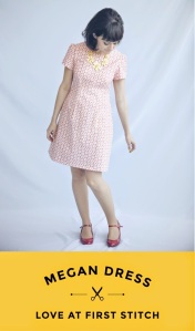 The Megan dress from Tilly Walnes wonderful book, Love at First Stitch